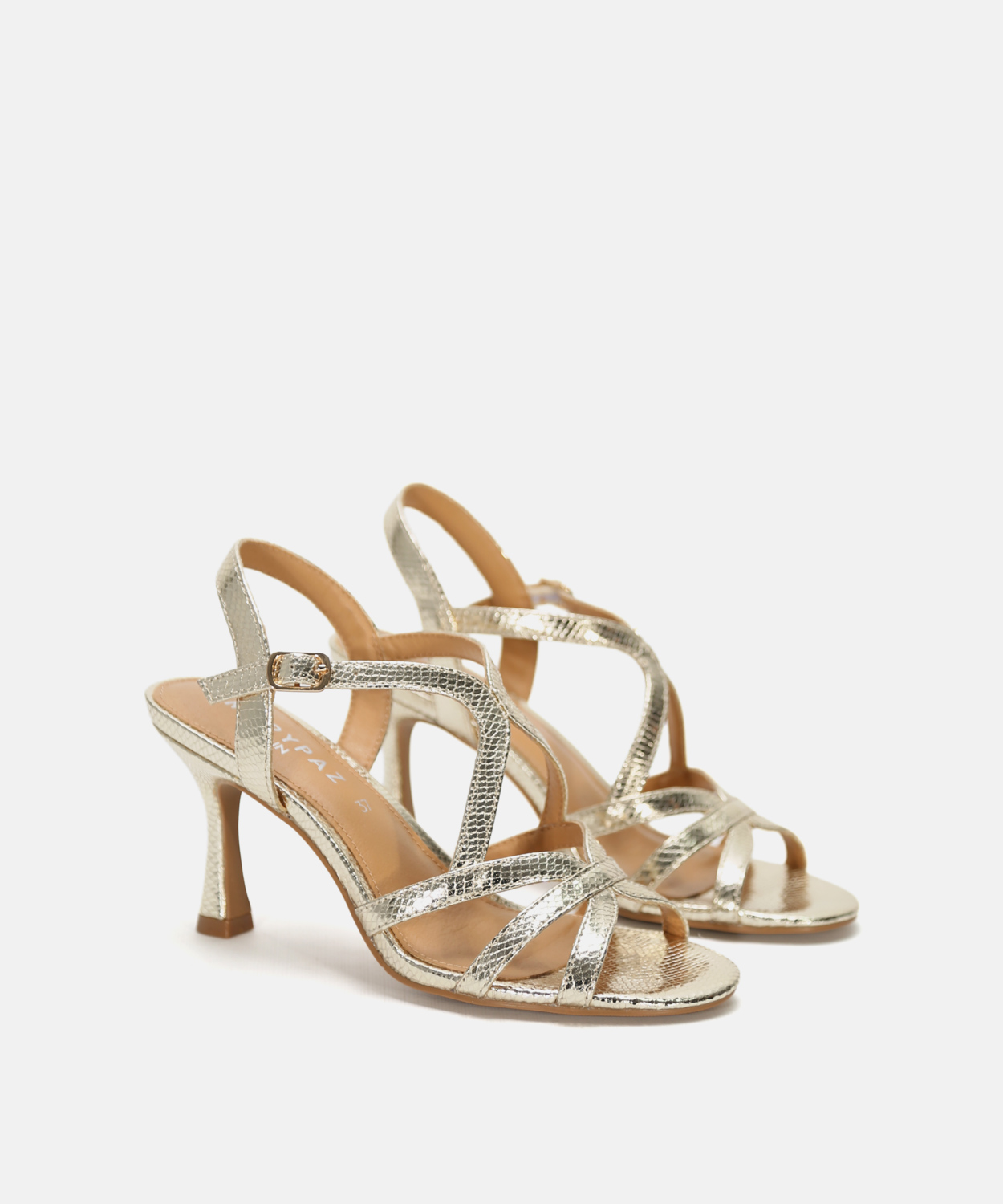 Sandalia tac&oacute;n tiras image number null